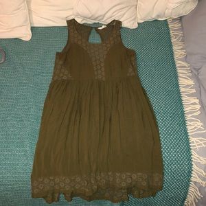 Olive green dress
